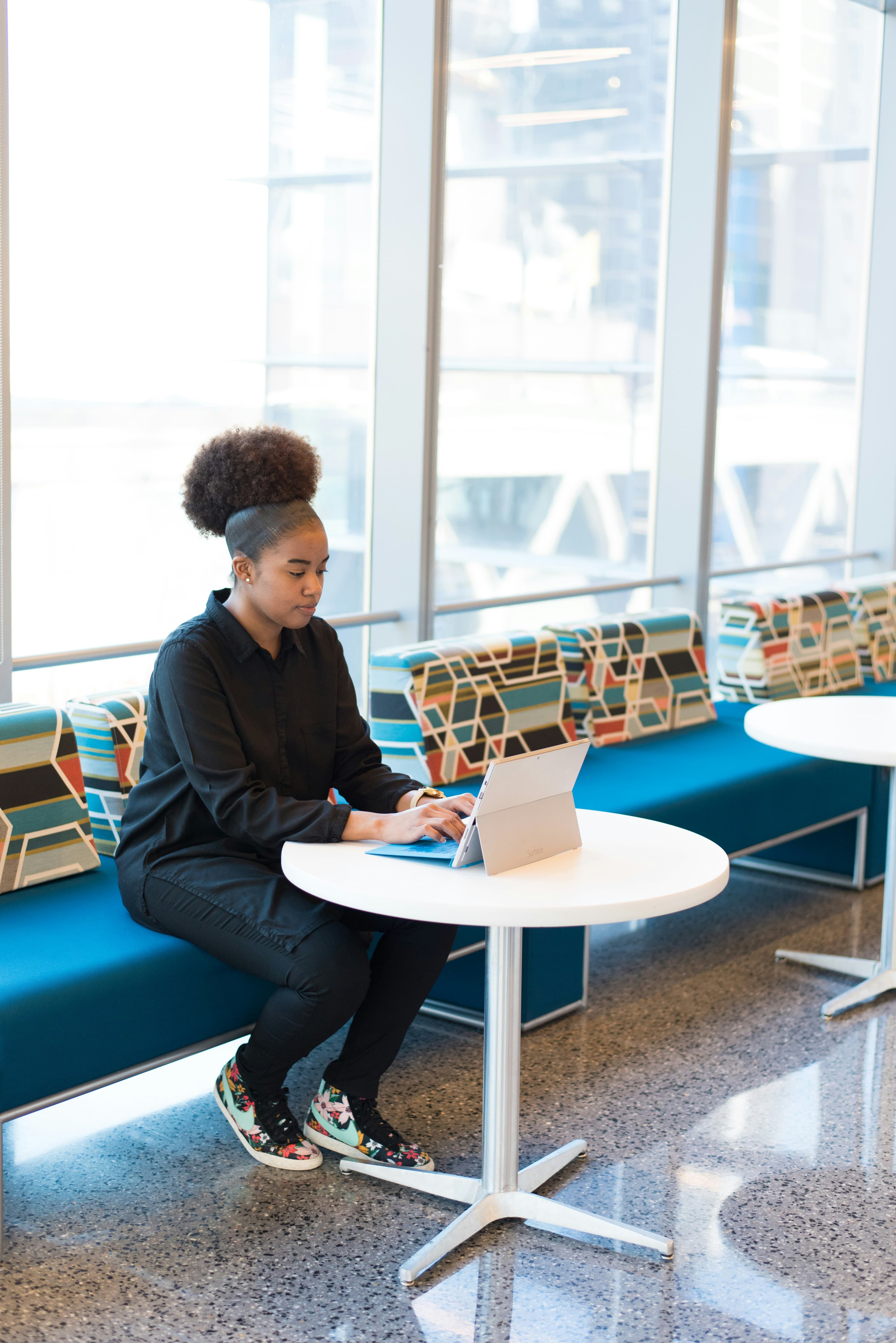 A learner using a computer